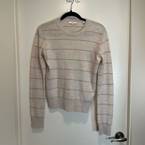 Vince cream crewneck sweater 100% cashmere